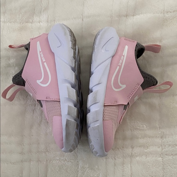 Nike Kids Pink and Gray Slip-On Sneakers - Picture 3 of 6